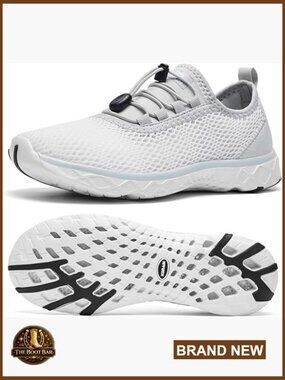 Lightweight Quick-Dry Mesh Water Shoes for Women, Drain Sneakers